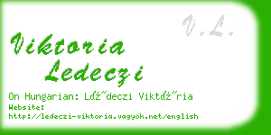 viktoria ledeczi business card